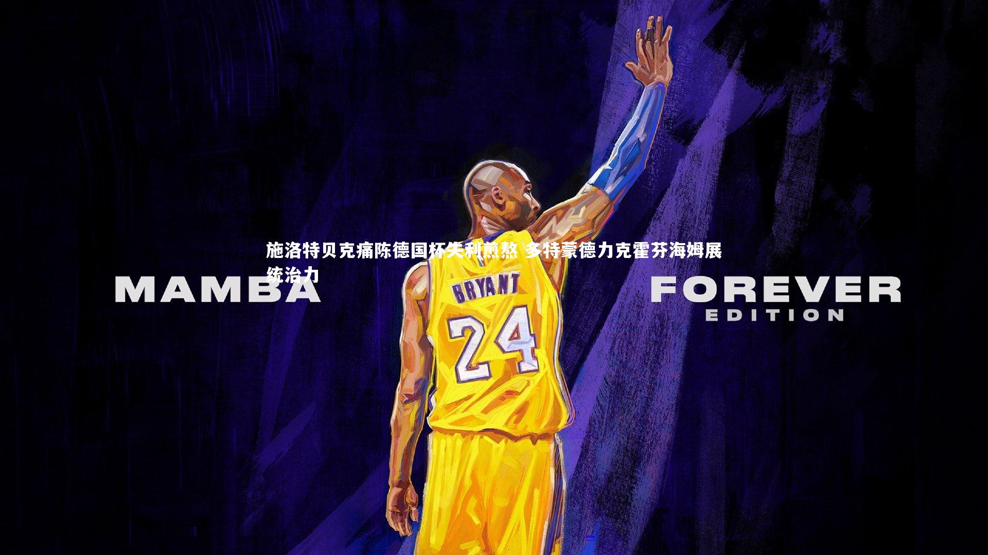 开云体育官网|施洛特贝克痛陈德国杯失利煎熬 多特蒙德力克霍芬海姆展统治力